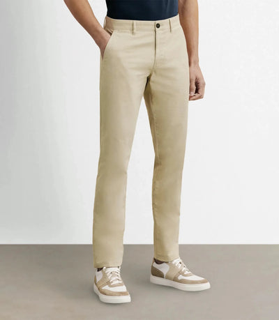 Pantalon coton stretch beige - IZAC