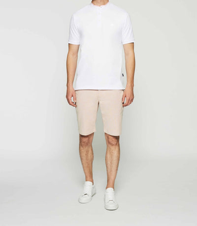 Polo uni col mao blanc GASPAR - IZAC