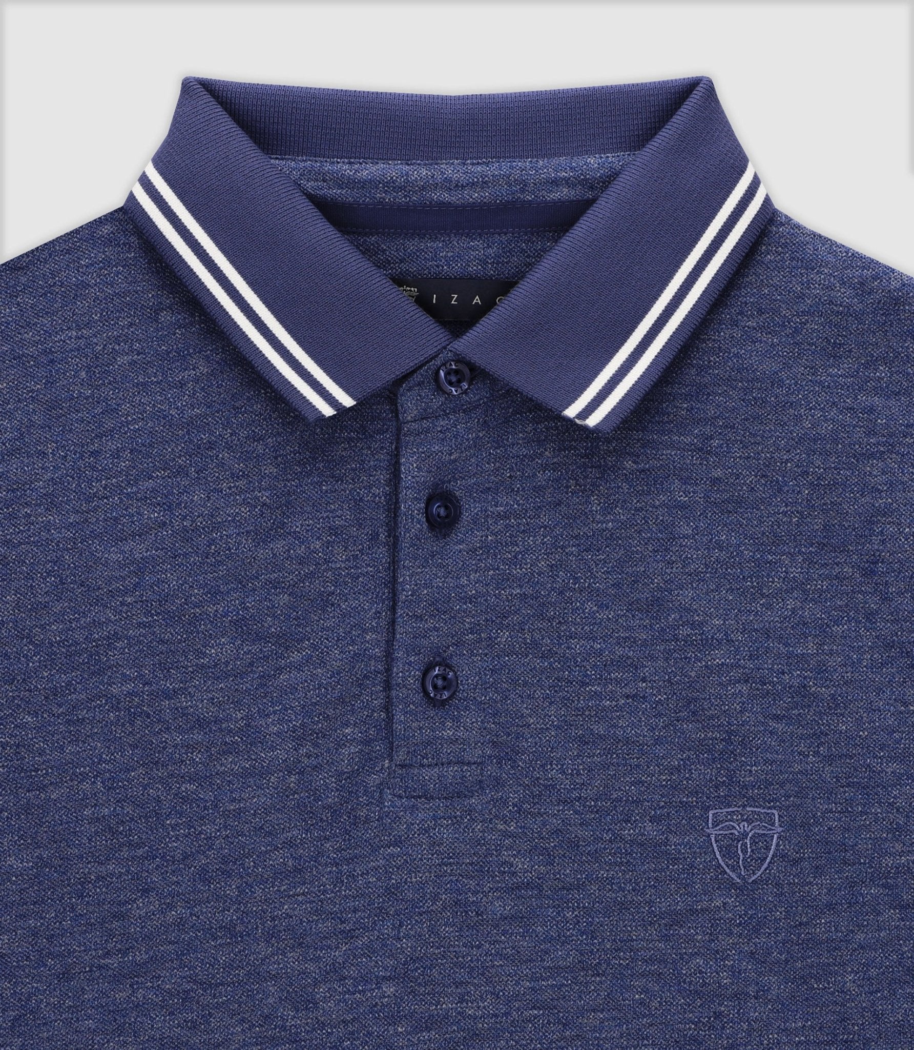 Polo avec broderie marine - IZAC