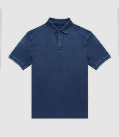 Polo avec broderie indigo - IZAC