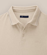 Polo nid d'abeille beige - IZAC