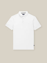 Polo boutonné piqué blanc - IZAC
