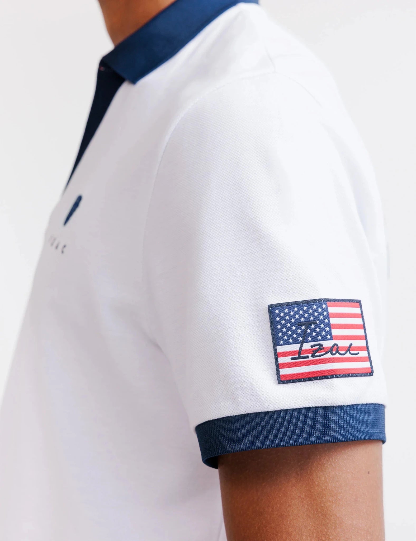 Polo blanc piqué - États-Unis - IZAC