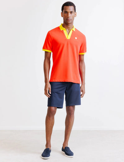 Polo rouge piqué - Espagne - IZAC