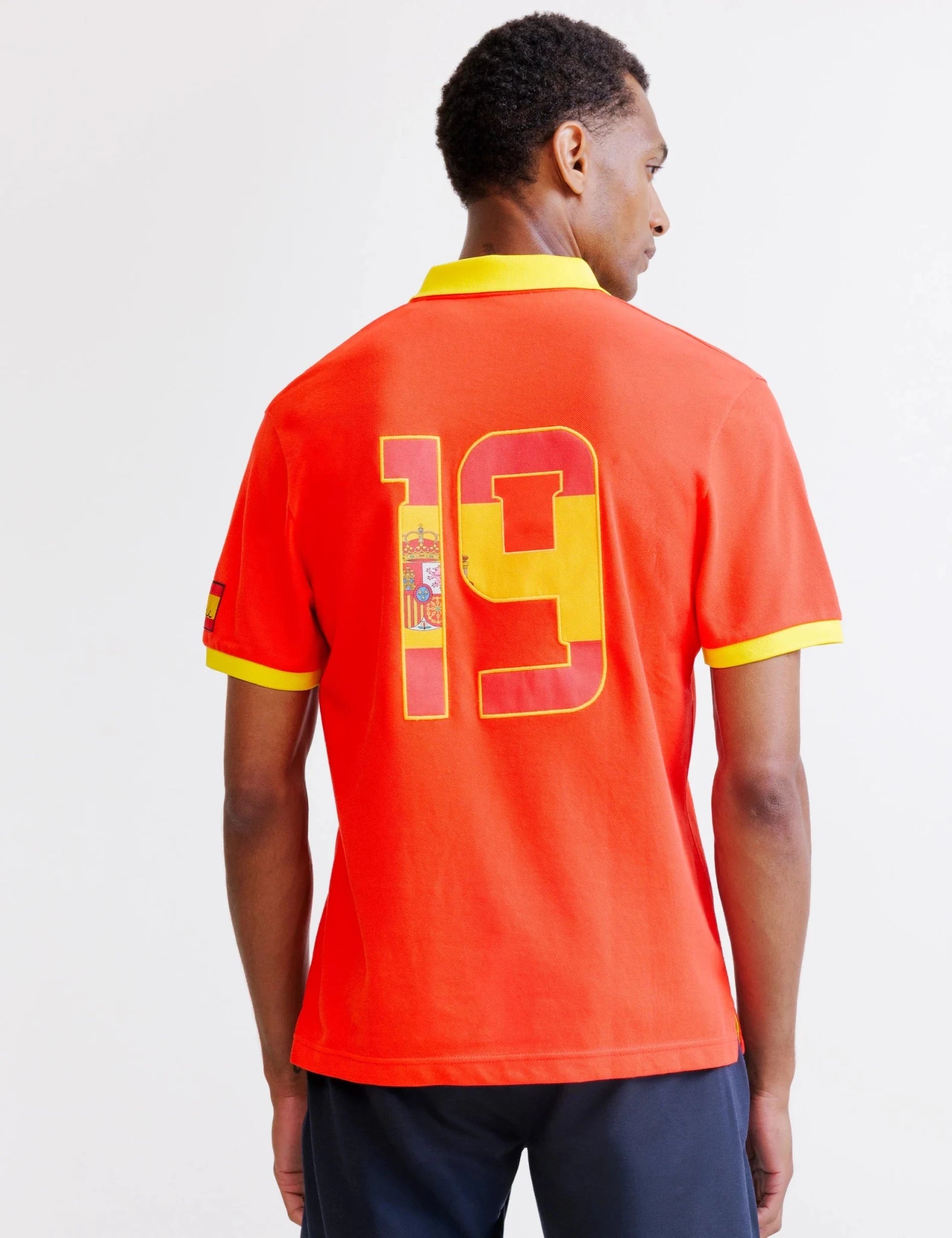 Polo rouge piqué - Espagne - IZAC