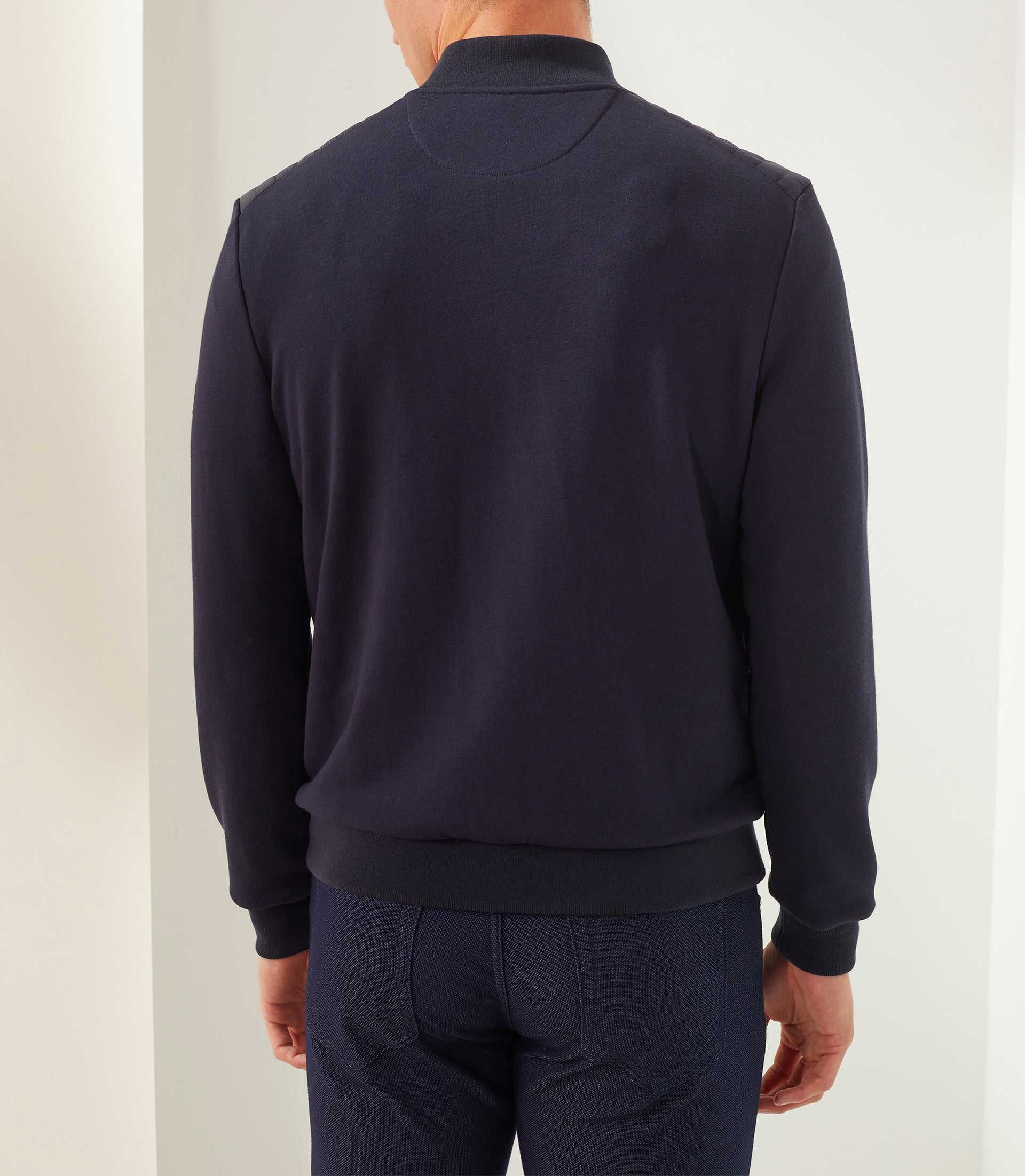 Sweat zippé marine "Swfantin" - IZAC