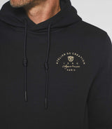 Sweat à capuche uni marine SWBAYA - IZAC