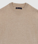 Pull col rond BEIGE - IZAC