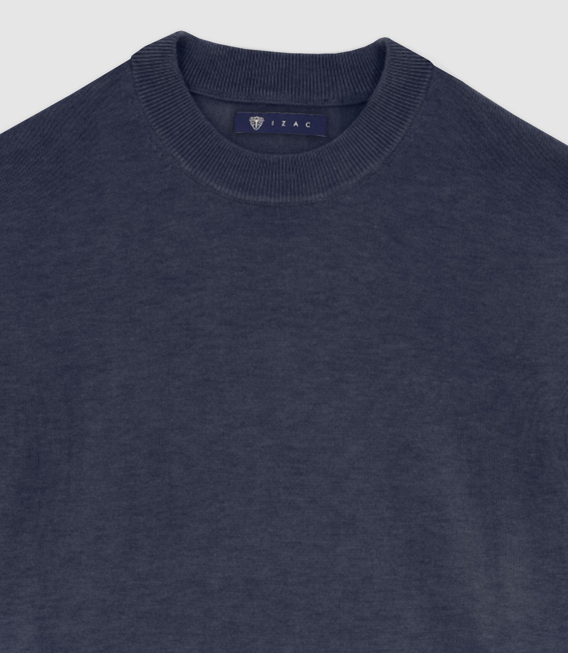 Pull col rond MARINE - IZAC