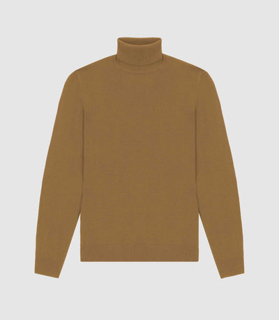 Pull col roulé camel - IZAC