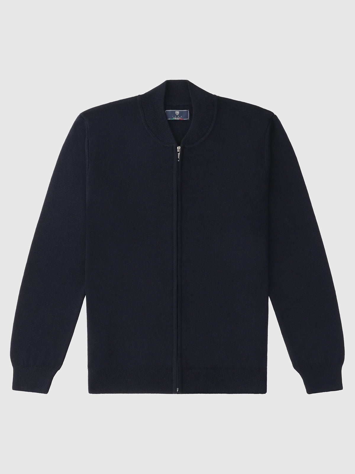 Gilet zippé col montant marine - IZAC