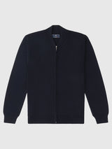 Gilet zippé col montant marine - IZAC