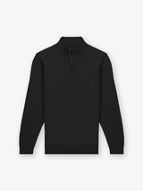 Pull col zip noir - IZAC