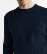 Pull col rond marine - IZAC