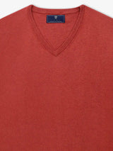 Pull col V brique - IZAC