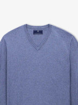 Pull col V indigo - IZAC