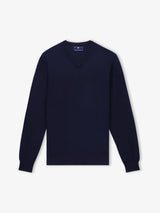 Pull col V marine - IZAC