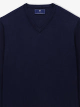 Pull col V marine - IZAC