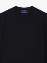Pull col V noir - IZAC
