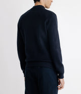Pull cardigan zippé marine - IZAC