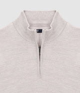 Pull col montant gris beige - IZAC