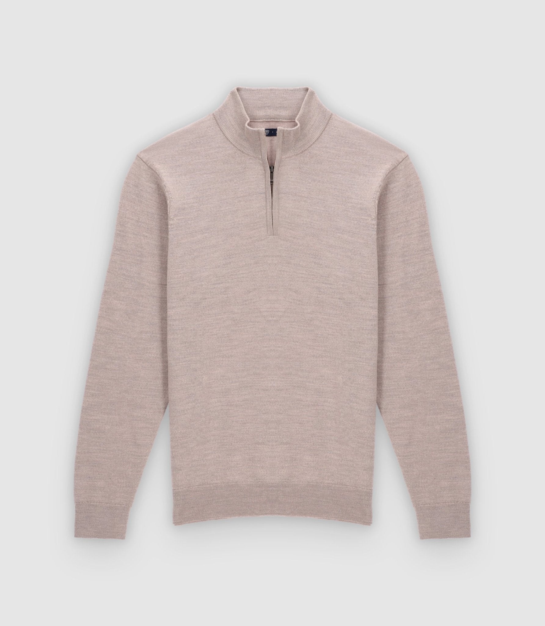Pull col montant taupe - IZAC