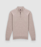 Pull col montant taupe - IZAC