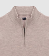 Pull col montant taupe - IZAC
