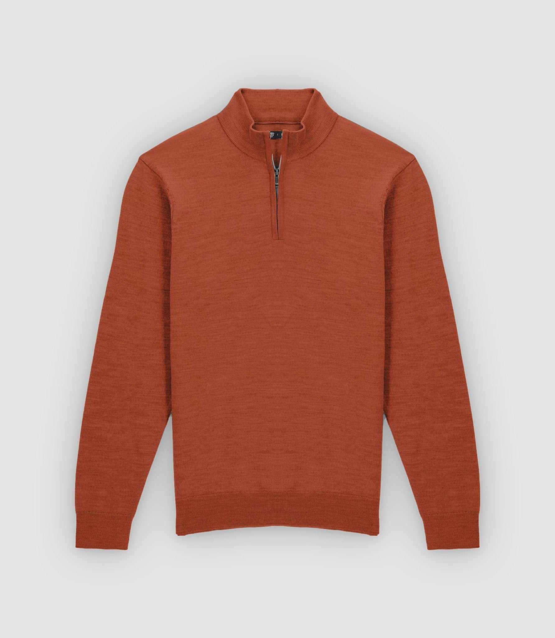 Pull col montant marron - IZAC