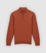 Pull col montant marron - IZAC