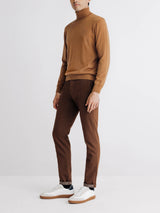 Pull col roulé camel - IZAC