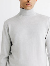 Pull col roulé gris chine - IZAC