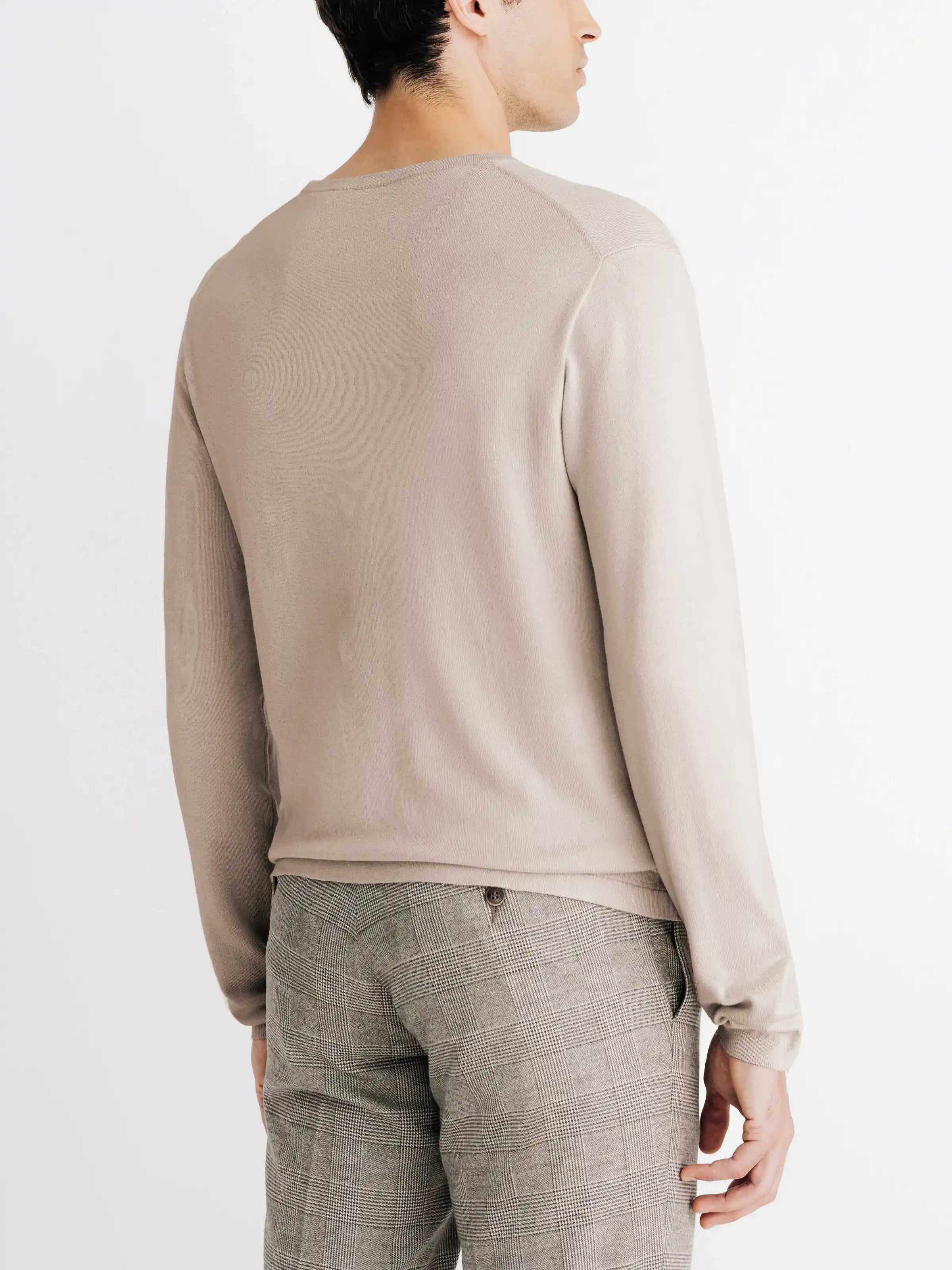 Pull col rond beige - IZAC
