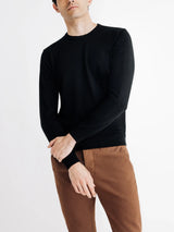 Pull col rond noir - IZAC