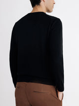 Pull col rond noir - IZAC