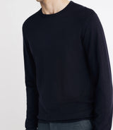 Pull col rond en maille marine - IZAC