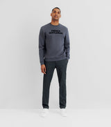 Pull sweat avec broderie anthracite - IZAC