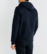 Pull gilet à capuche marine - IZAC