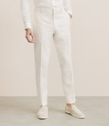 Pantalon en coton et lin ecru - IZAC