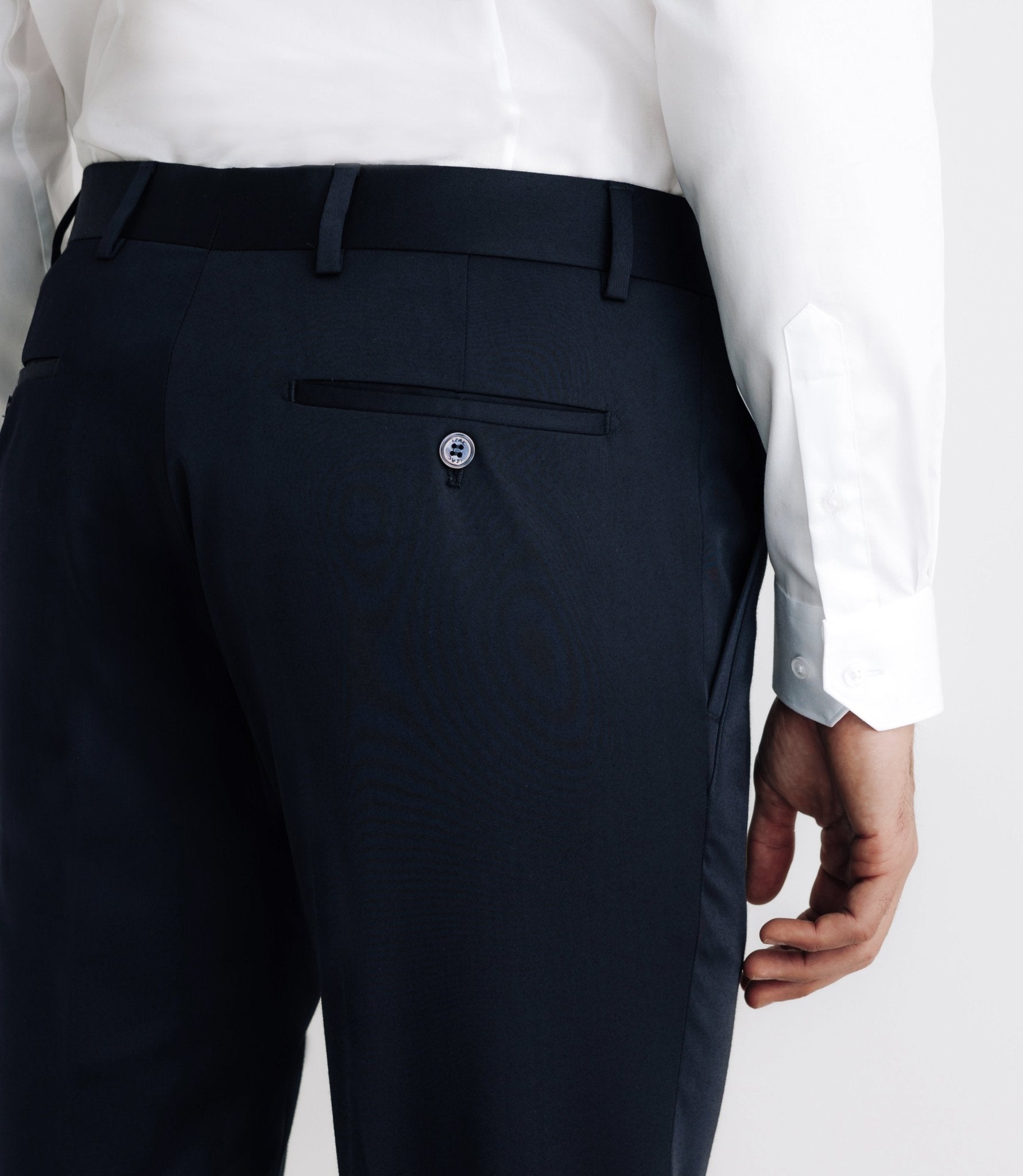 Pantalon ville tissu technique marine - IZAC