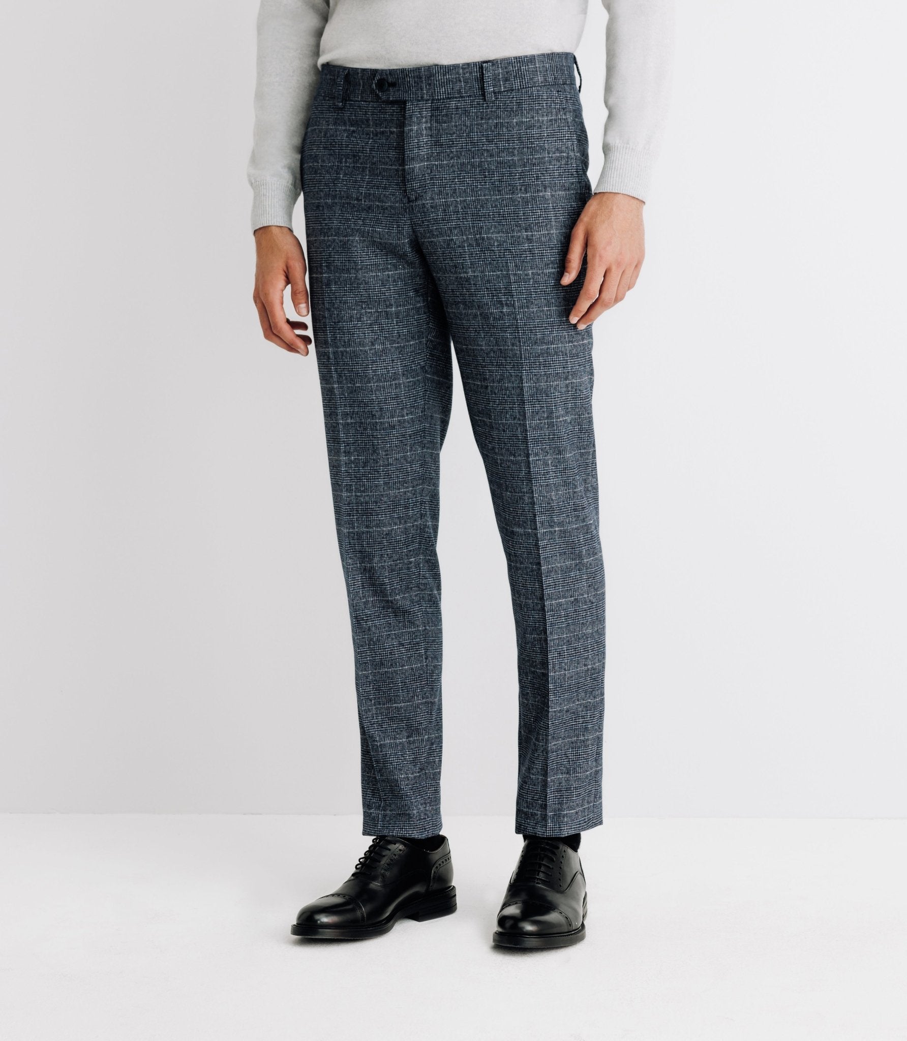 Pantalon ville séparable à carreaux marine - IZAC