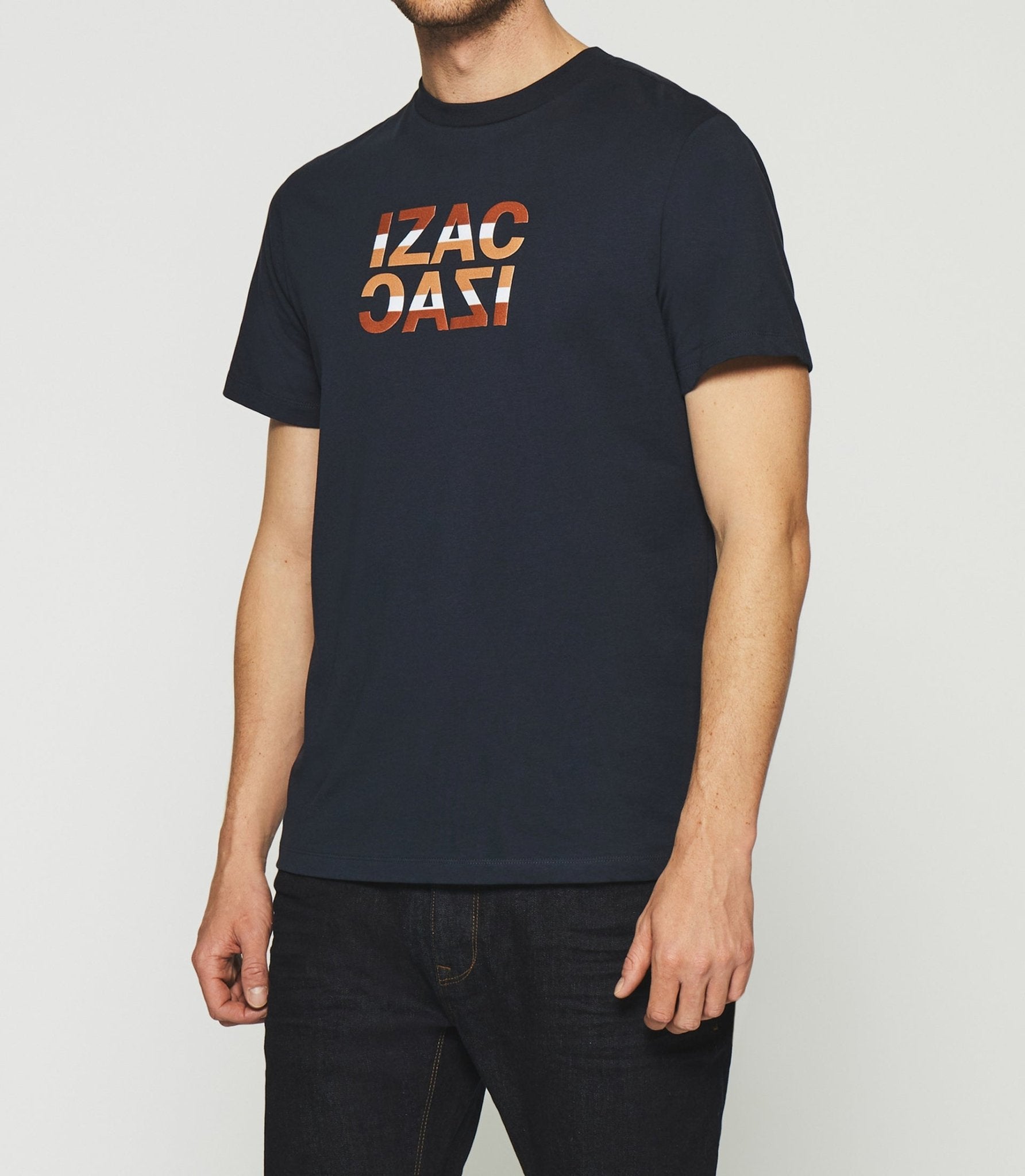 T-shirt à manches courtes à logo marine GORDON - IZAC