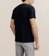 Pack de 2 t-shirts col rond noir et blanc - IZAC
