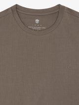 T-shirt col rond basique chatain - IZAC