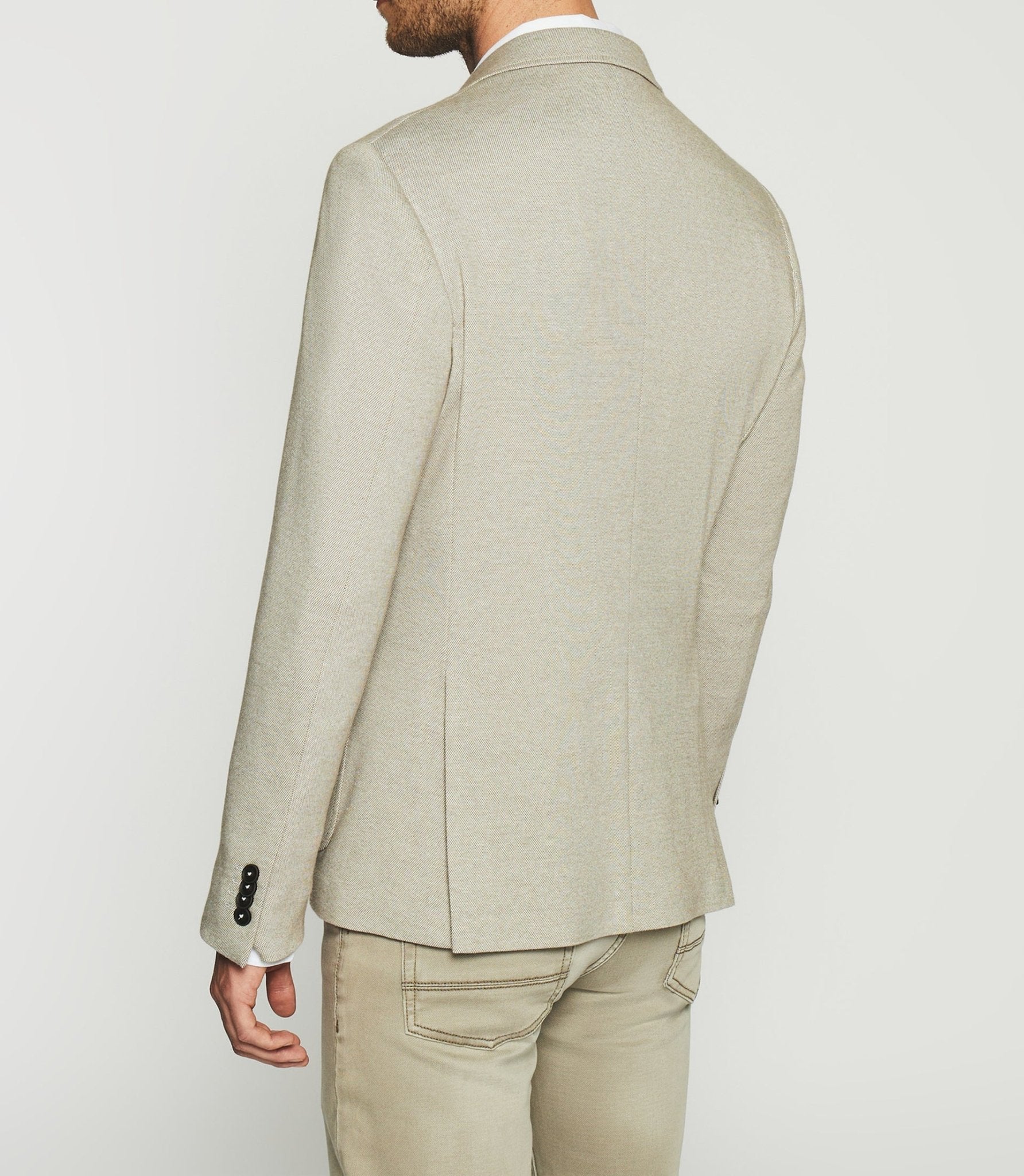 Veste casual 2 boutons beige AERIEN - IZAC