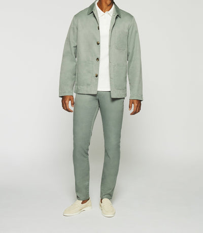 Veste en coton lin kaki AQUA - IZAC