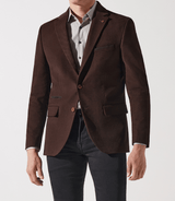 Veste en velours armuré marron DJANGO - IZAC