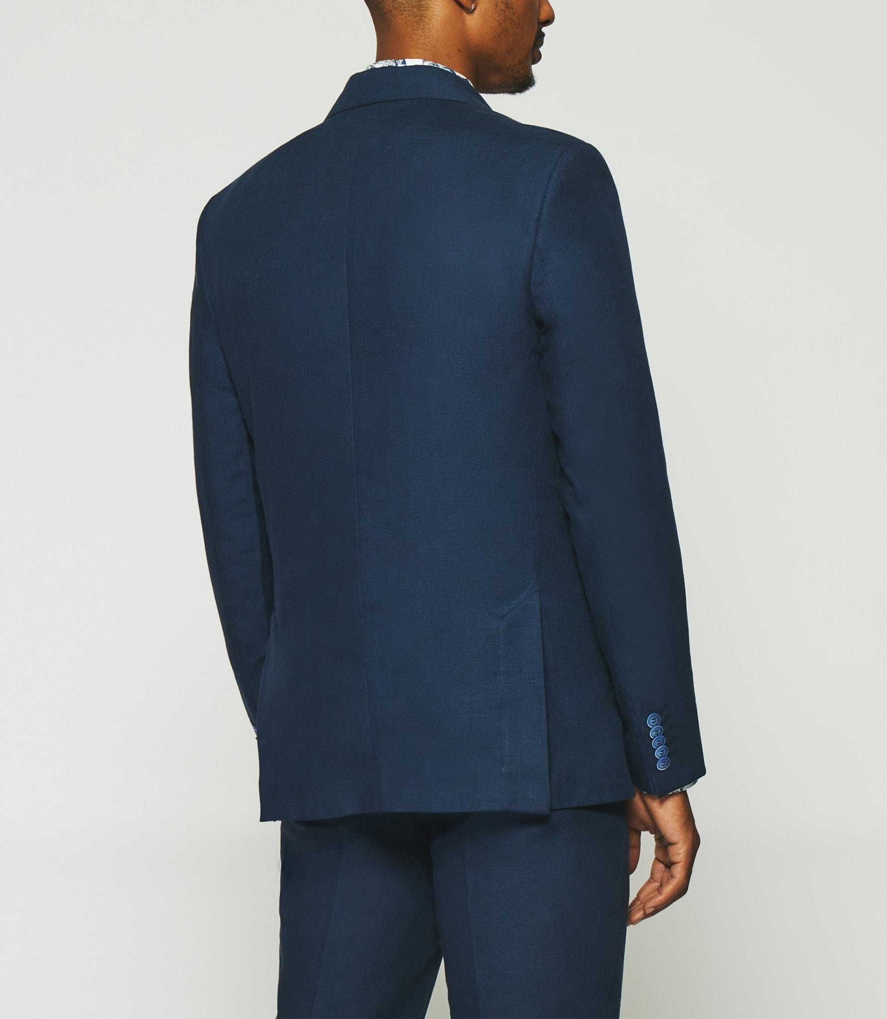 Veste en lin séparable marine - IZAC