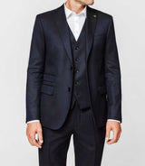 Veste navy esprit flanelle - IZAC