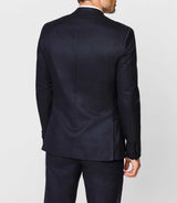 Veste navy esprit flanelle - IZAC